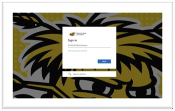 my performance sign in screen