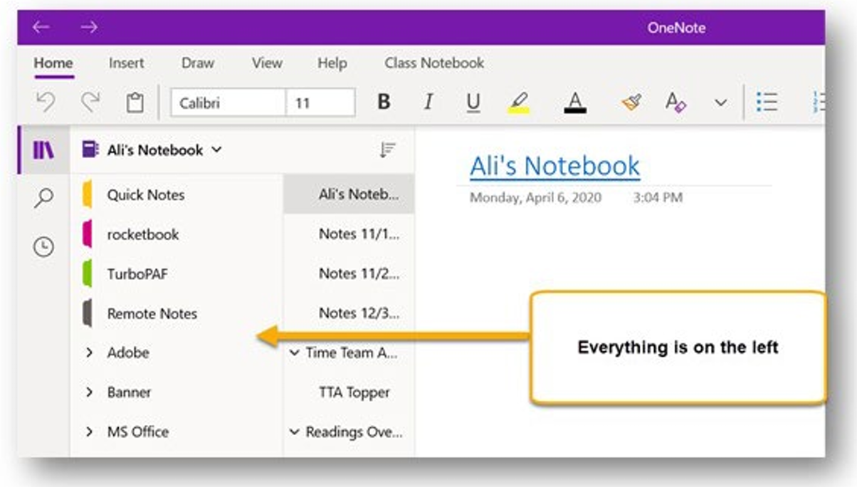 OneNote incorrect version OneNote incorrect version