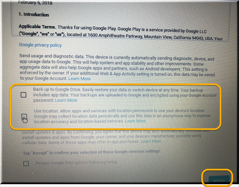 Uncheck boxes, as described above