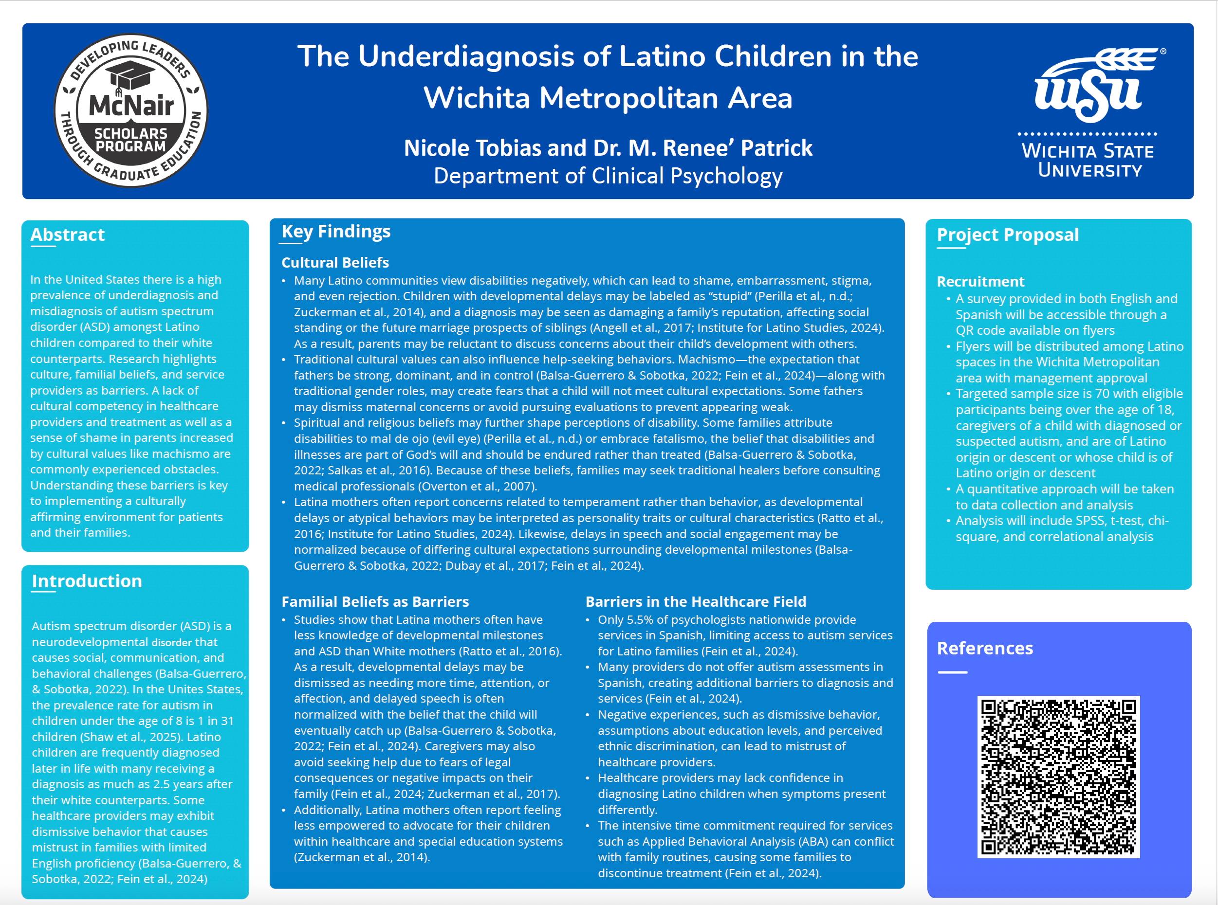 The Underdiagnosis of Latino Children in the Wichita Metropolitan Area by Nicole Tobias and Dr. M. Renee’ Patrick