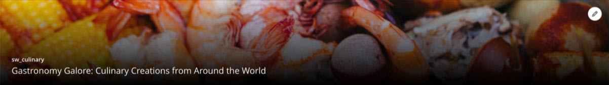 Full-width banner with course title and id