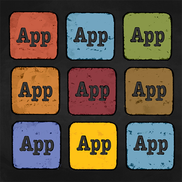 illustration of app icons