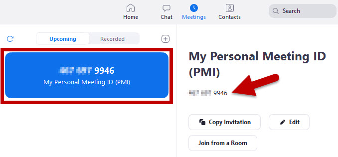 using personal zoom meeting id or not