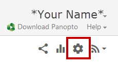 Image of Panopto Folder Settings Icon