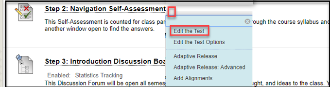 Edit the test example. 