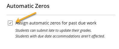The Automatic Zeros settings is a tick box that can be toggled on for automatic zeros or off for no automatic zeros