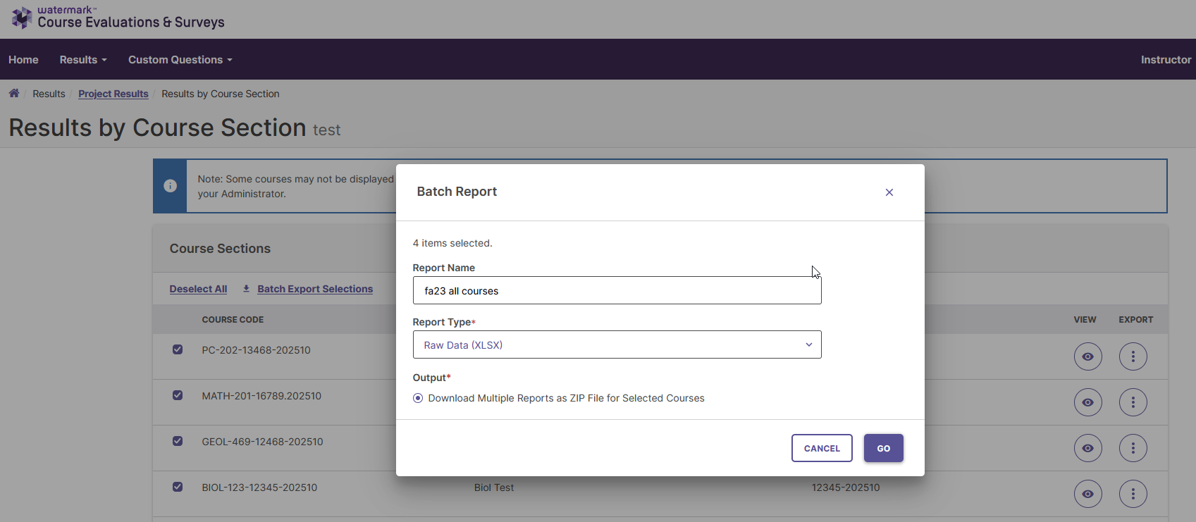 Batch Reporting in CES example of batch reporting
