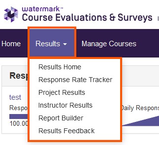Screenshot: Updated Results tab with "Response Rate Tracker."