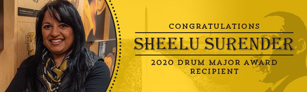 Sheelu Surender - 2020 Drum Major Award Recipient