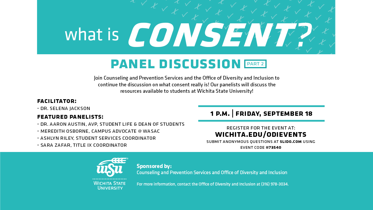 What is Consent? Panel Discussion Graphic