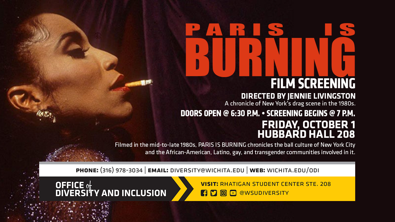 WSU Event: Film Screening: Paris Is Burning - Friday, October 01, 2021