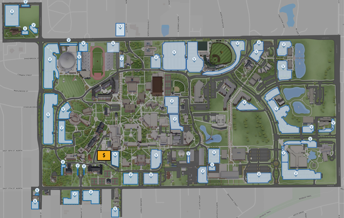 VISITOR parking map