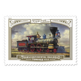 Transconinental Railroad stamp image