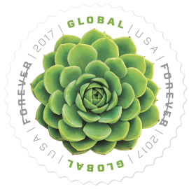 image of international first class postage stamp