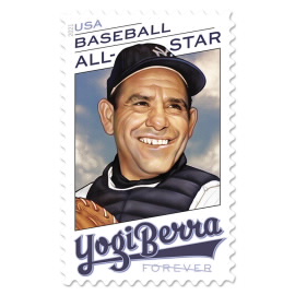 Yogi Berra postage stamp