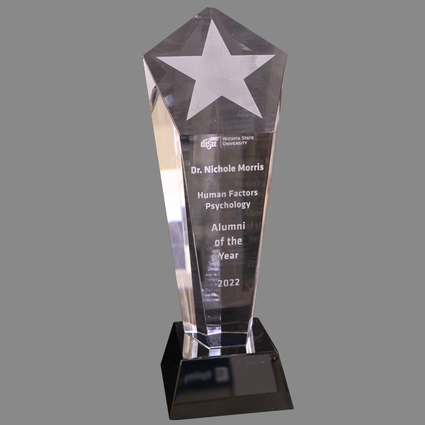 Clear Glass Star Shaped Award