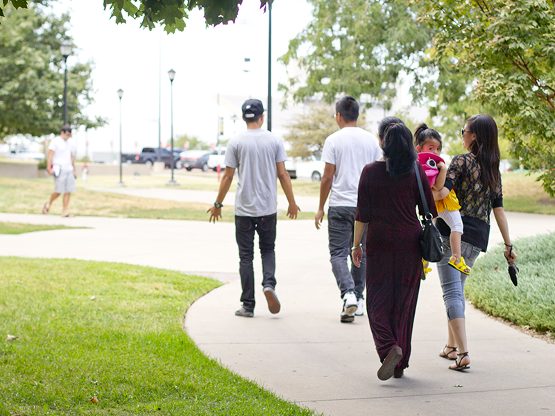 A family on WSU's campus