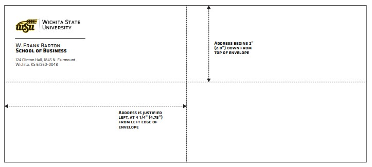 Business envelope #10 size.
