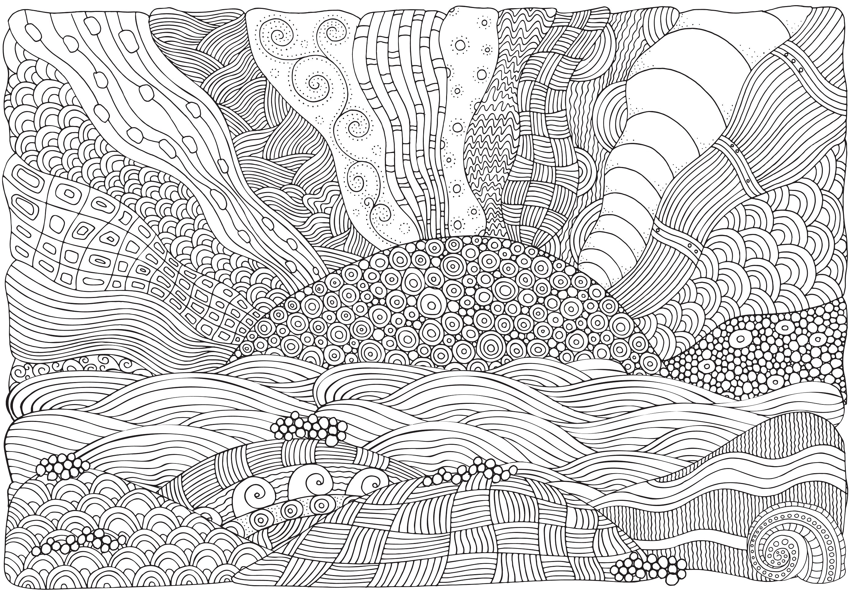 A Zentangle drawing.