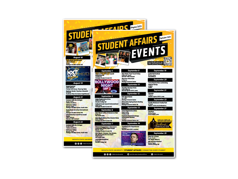 Student Affairs Events Calendar
