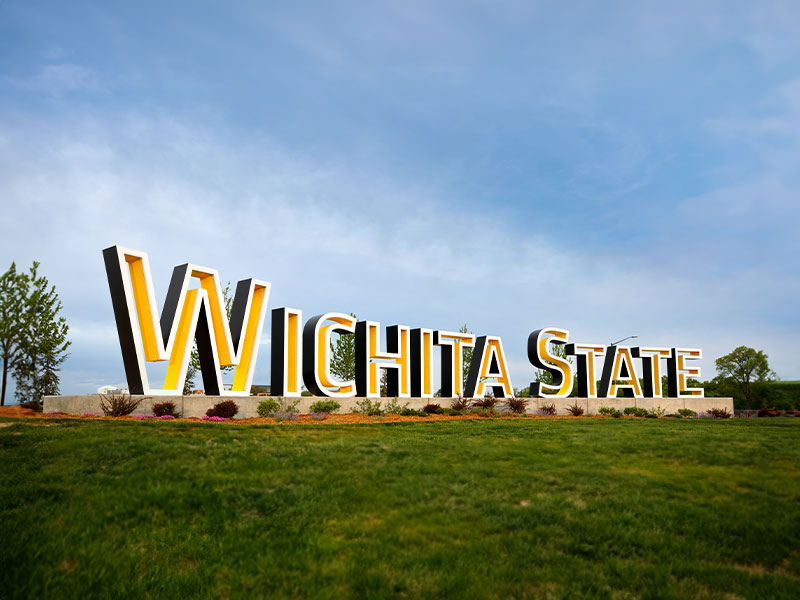 A sign of Wichita State.