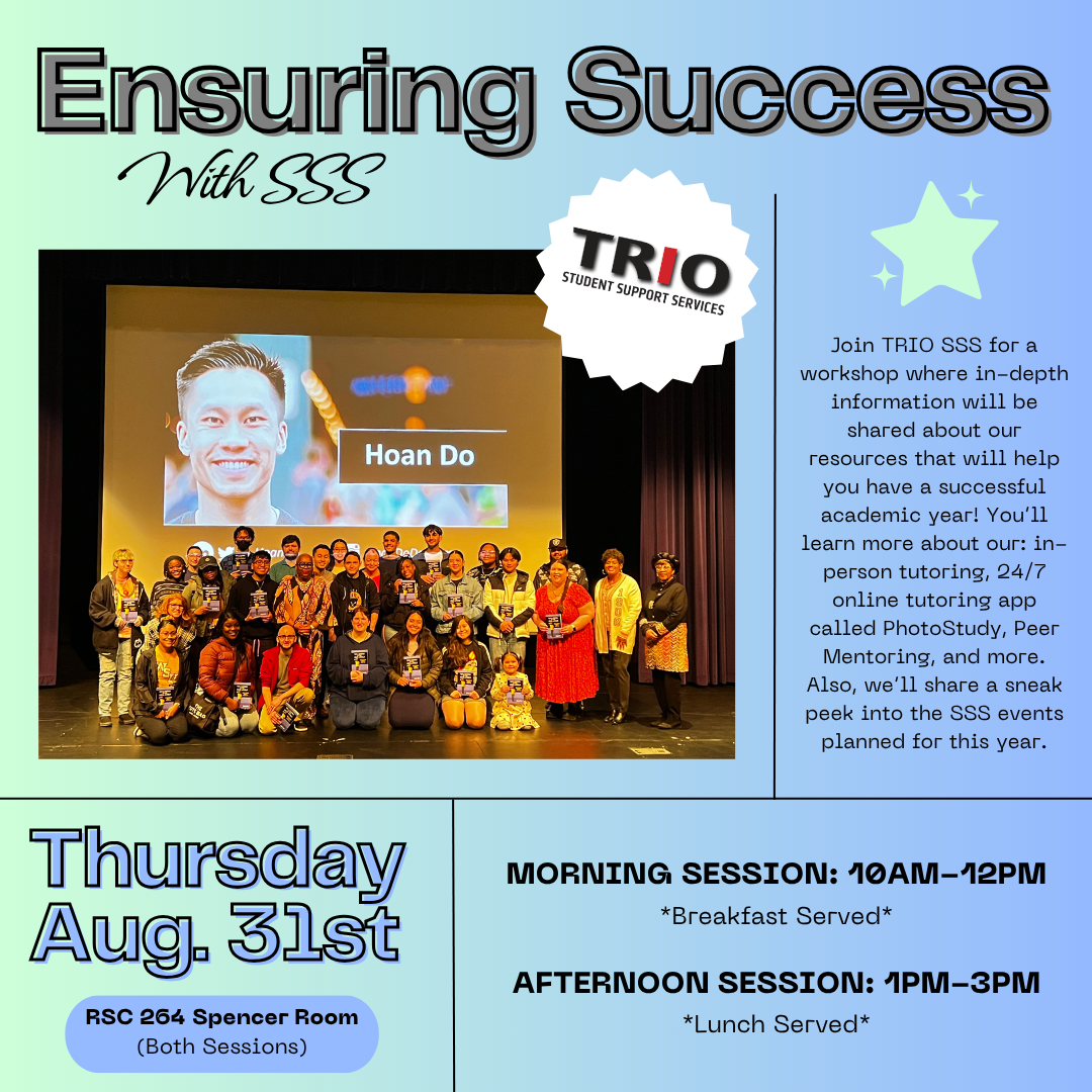 Ensuring Success with SSS in RSC room 264 Thursday, August 31st 2023