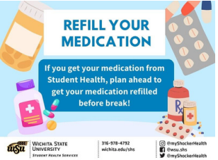 medication refill at Student Health Services medication refill at Student Health Services