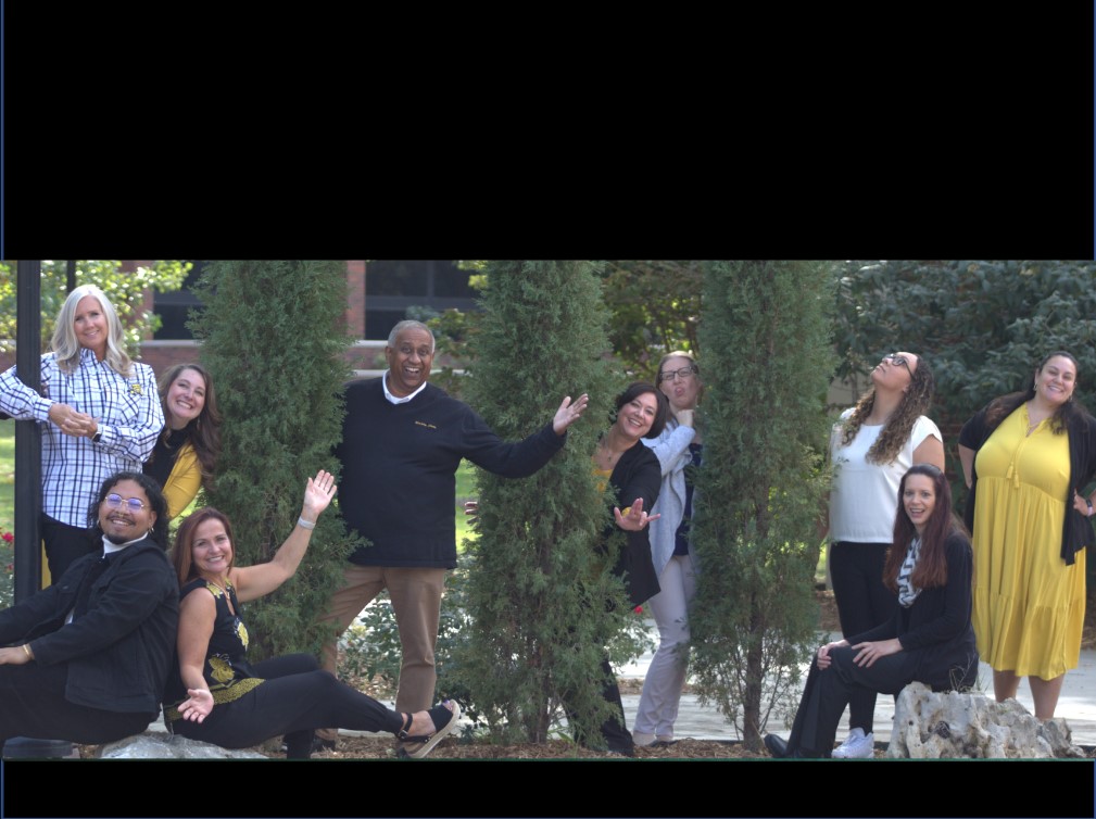 Outside shot of student success staff.