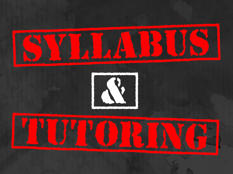Syllabus & Tutoring