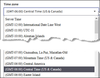 Default Time Zone