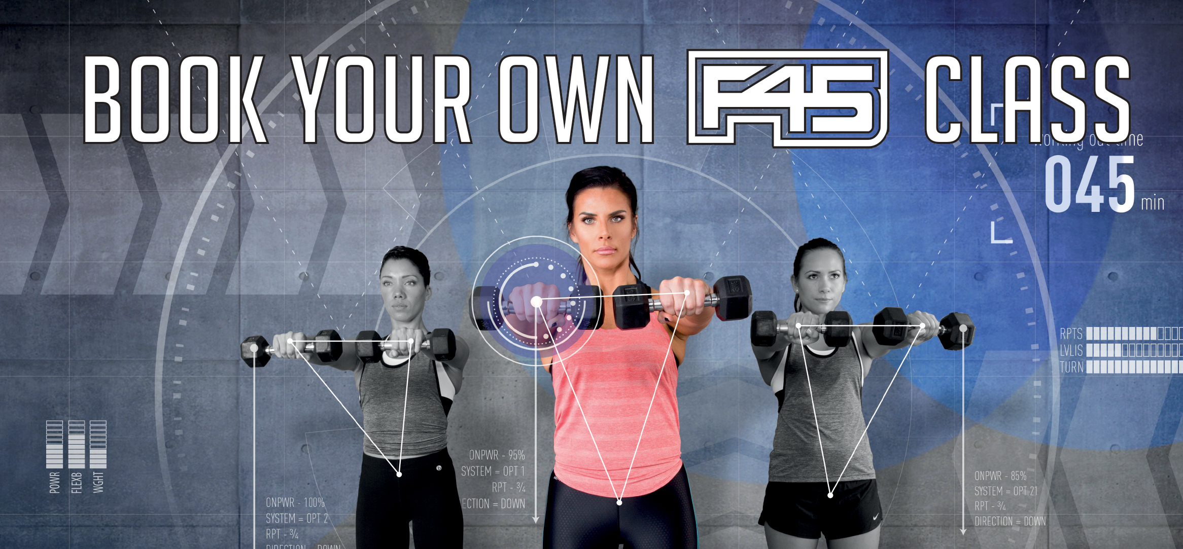 Book your own F45 class promo image
