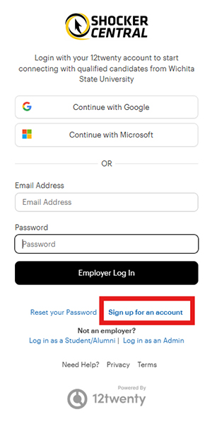 Employer Log In Employer Log In