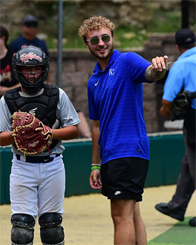 Ryan on baseball field