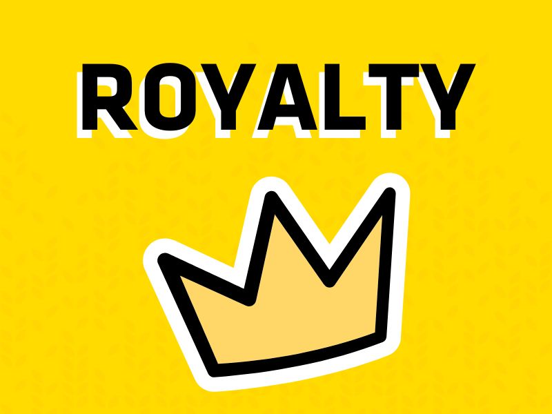 Image of a crown on a yellow background