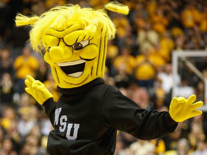 Wu in Koch Arena getting the crowd excited