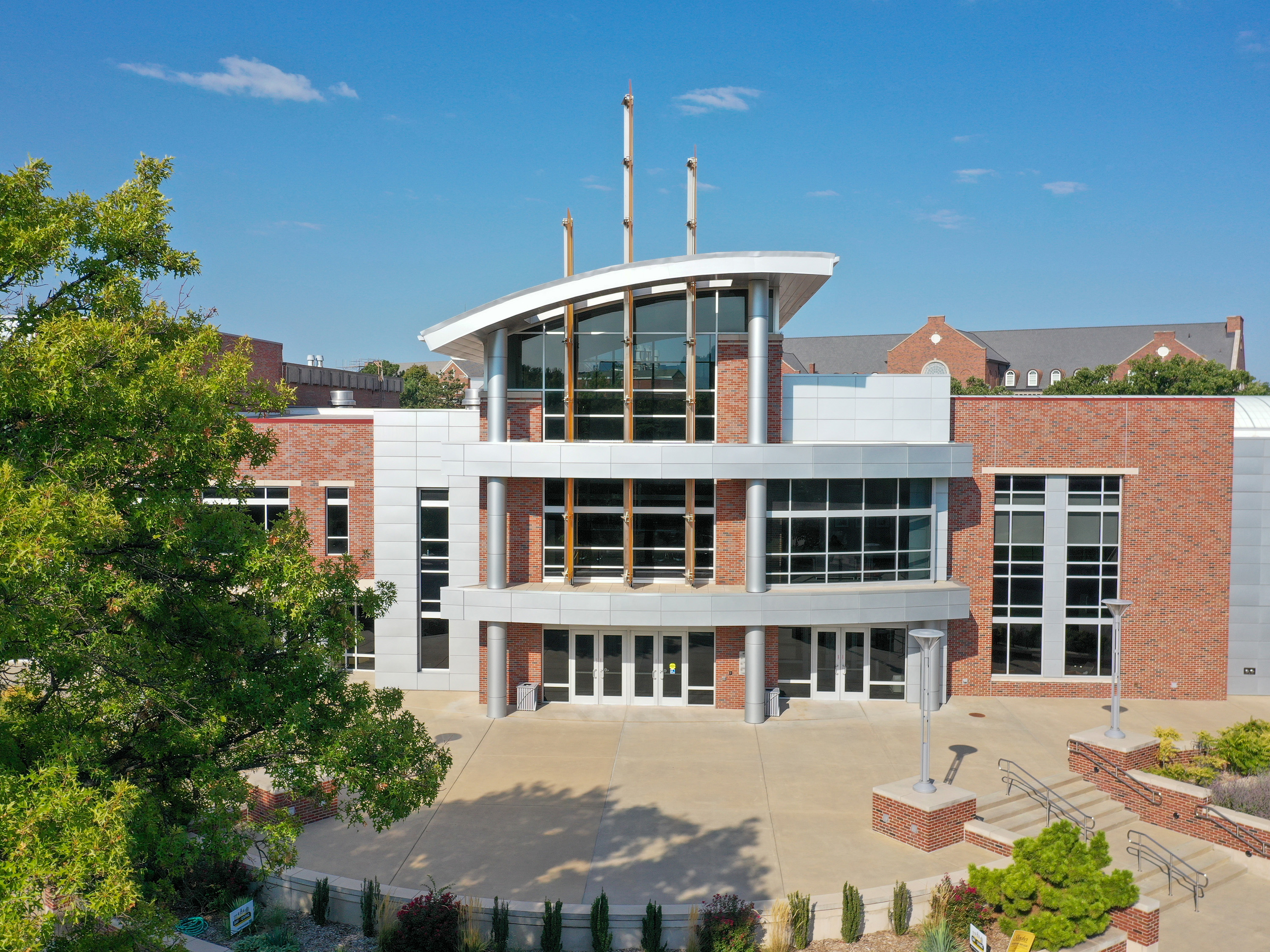 aerial view of the Rhatigan Student Center