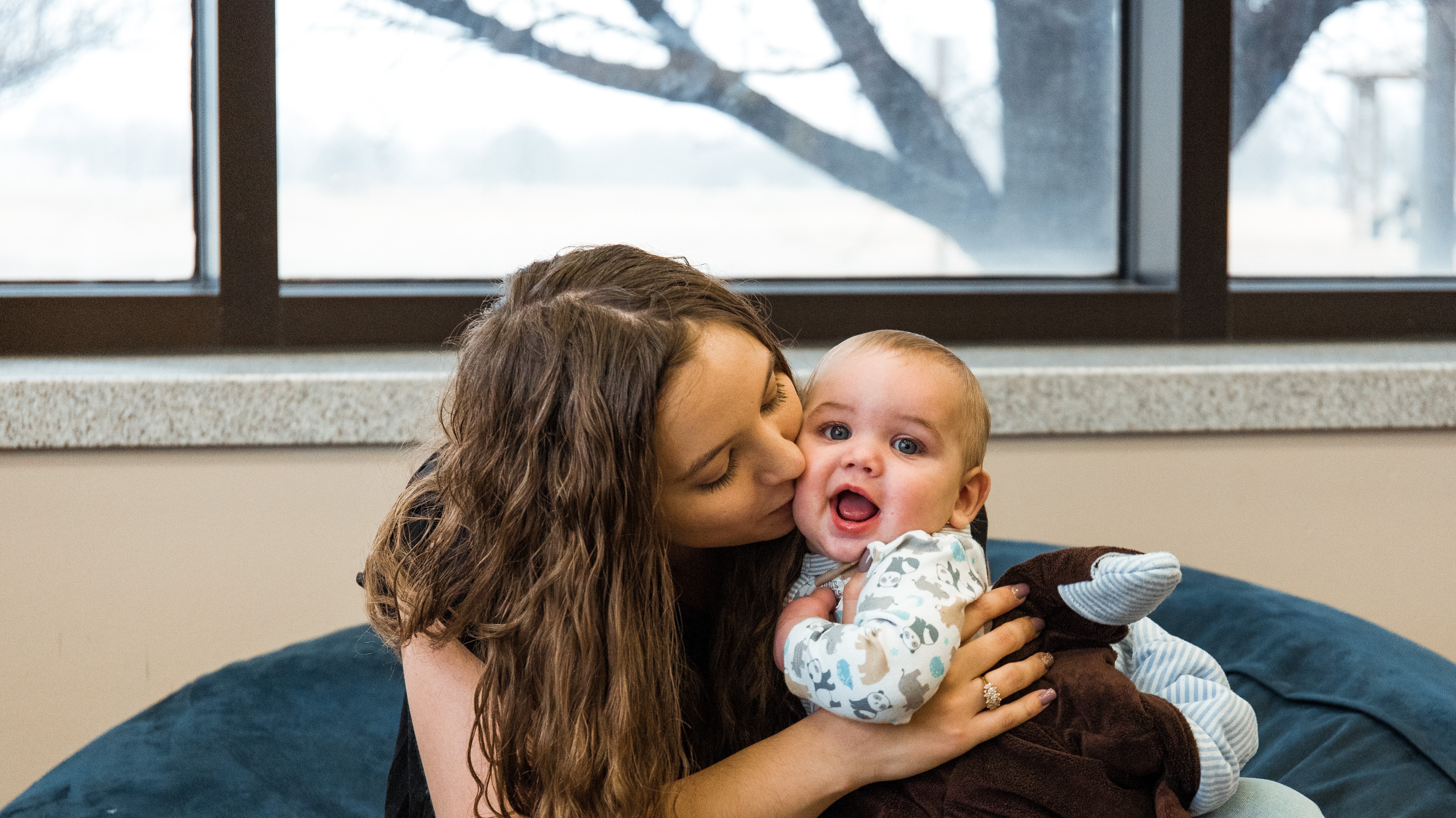 Military-connected dependent and their child.